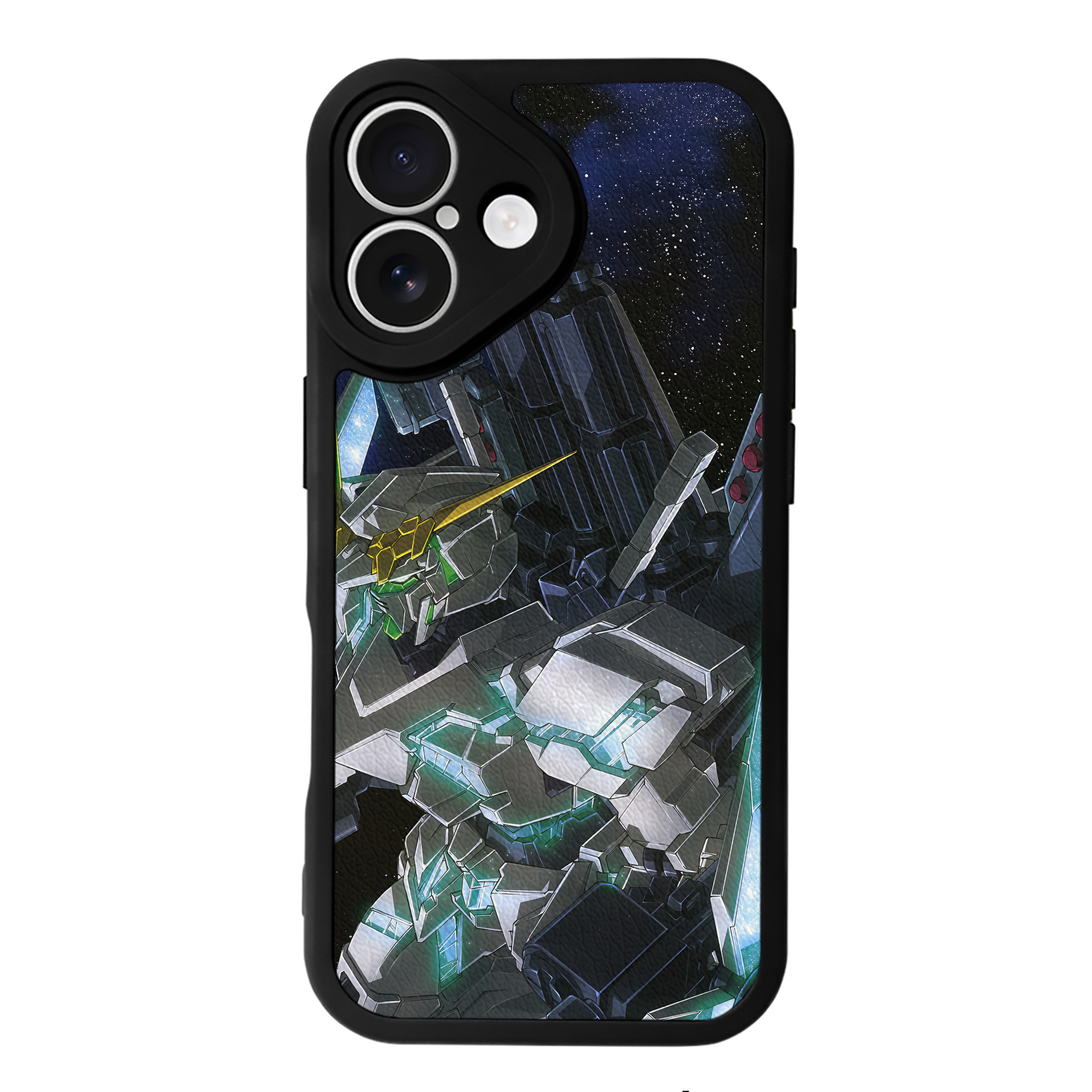 （画像用） 機動戦士ガンダム Mobile Suit Gundam 【iPhone 16シリーズ対応】シリコンスマホケース（レザー調） 材質：シリコン